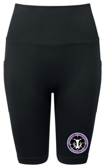 BERC Women's Ribbed Legging Shorts
