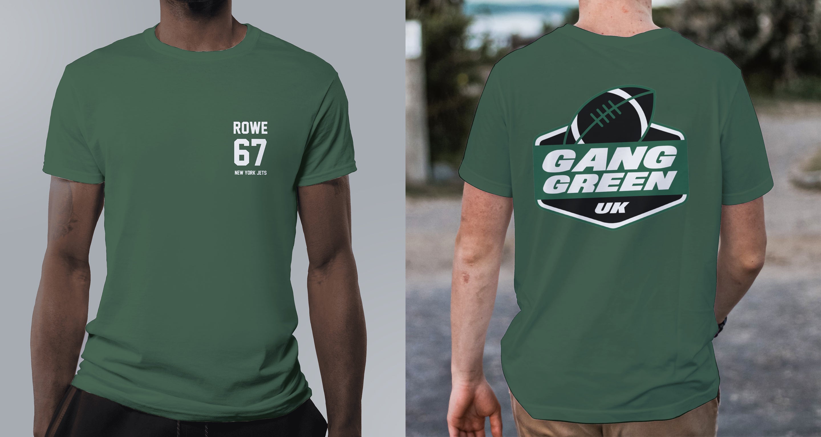 Draft Day Name And Number On Front T-Shirt
